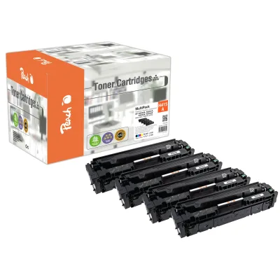 Peach HP 415 A 4 Toner (bk, c/m/y) ersetzt HP No. 415A, W2030A, W2031A, W2032A, W2033A für z.B. HP Color LaserJet Pro MFP M 479 dw (wiederaufbereitet)