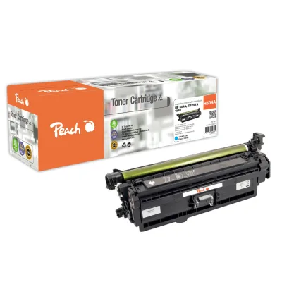 Peach HP 504 AC Toner cy ersetzt HP No. 504A C, CE251A für z.B. HP Color LaserJet CM 3500, HP Color LaserJet CM 3530 FS MFP (wiederaufbereitet)
