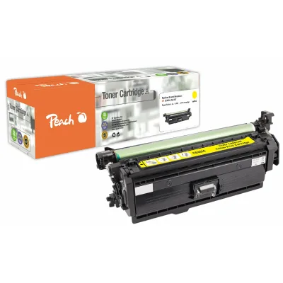 Peach HP 507 AY Toner ye ersetzt HP No. 507A Y, CE402A für z.B. HP LaserJet Enterprise 500 color M 551 dn, HP LaserJet Enterprise 500 color M 551 n (wiederaufbereitet)