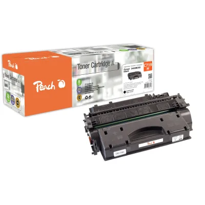 Peach HP 719 HBK Toner XL bk ersetzt Canon No. 719H BK, 3480B002 für z.B. Canon ISensys LBP -6300 dn, Canon ISensys LBP -6300, Canon LBP -6300 dn (wiederaufbereitet)