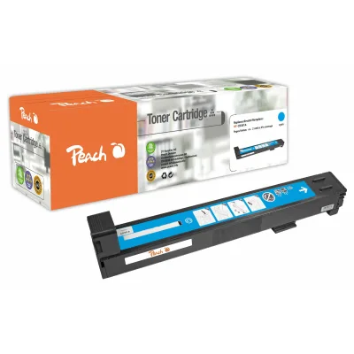 Peach HP 824 AC Toner cy ersetzt HP No. 824A C, CB381A für z.B. HP Color LaserJet CM 6030 F MFP, HP Color LaserJet CM 6030 MFP (wiederaufbereitet)