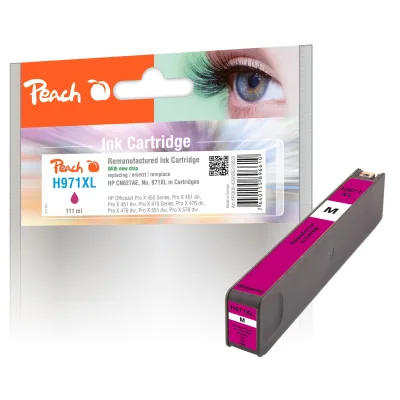 Peach HP 971 XLm Druckerpatrone XL ma ersetzt HP No. 971XL m, CN627A für z.B. HP OfficeJet Pro X 450, HP OfficeJet Pro X 451 dn, HP OfficeJet Pro X 470 (wiederaufbereitet)