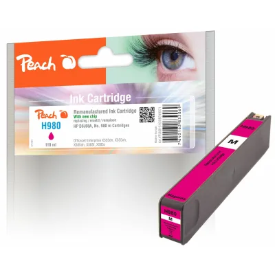 Peach HP 980 m Druckerpatrone ma ersetzt HP No. 980 m, D8J08A für z.B. HP OfficeJet Enterprise Color Flow X 585 z MFP (wiederaufbereitet)