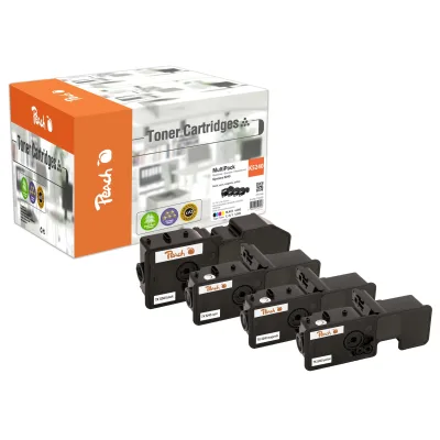 Peach K5240  4 Toner (bk, c/m/y) ersetzt Kyocera TK-5240 für z.B. Kyocera ECOSYS M 5526 cdn, Kyocera ECOSYS M 5526 cdw, Kyocera ECOSYS M 5526