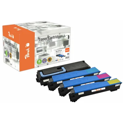 Peach K540  4 Toner (bk, c/m/y) ersetzt Kyocera TK-540 für z.B. Kyocera FSC 5100 DN (wiederaufbereitet)