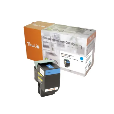 Peach L54  Toner XL cy ersetzt Lexmark C544X2CG für z.B. Lexmark C 544 DN, Lexmark C 544 DTN, Lexmark C 544 DW, Lexmark C 544 N, Lexmark X 544 DN (wiederaufbereitet)