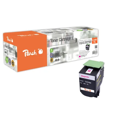 Peach L54  Toner XL ma ersetzt Lexmark C540H2MG für z.B. Lexmark C 540 N, Lexmark C 543 DN, Lexmark C 544 DN, Lexmark C 544 DTN, Lexmark C 544 DW (wiederaufbereitet)