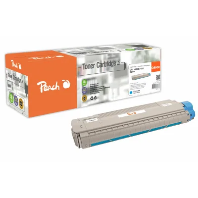 Peach O4348/69 Toner cy ersetzt OKI 43487711 für z.B. OKI C 8600 CDTN, OKI C 8600 DN, OKI C 8600 DTN, OKI C 8600 N, OKI C 8600, OKI C 8800 CDTN (wiederaufbereitet)