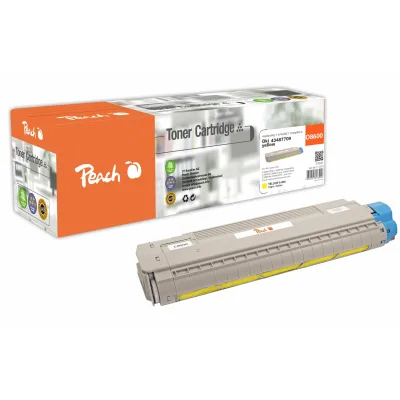 Peach O4348/69 Toner ye ersetzt OKI 43487709 für z.B. OKI C 8600 CDTN, OKI C 8600 DN, OKI C 8600 DTN, OKI C 8600 N, OKI C 8600, OKI C 8800 CDTN (wiederaufbereitet)