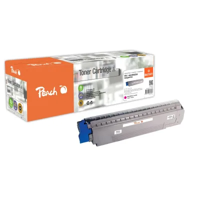 Peach O4405  Toner XL ma ersetzt OKI 44059254 für z.B. OKI MC 861 CDTN, OKI MC 861 CDTN plus, OKI MC 861 CDXN, OKI MC 861 CDXN plus (wiederaufbereitet)
