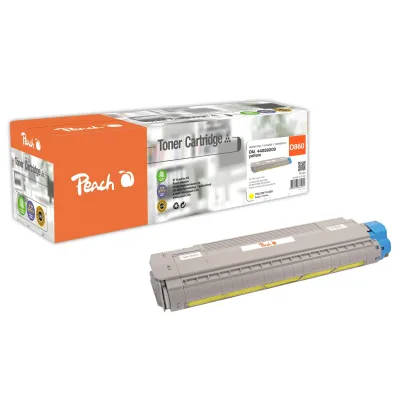 Peach O4405  Toner ye ersetzt OKI 44059209 für z.B. OKI CX 2633, OKI MC 860 CDTN, OKI MC 860 CDXN, OKI MC 860 DN (wiederaufbereitet)