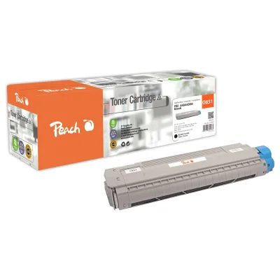Peach O4484  Toner bk ersetzt OKI 44844508 für z.B. OKI C 831 CDTN, OKI C 831 DM, OKI C 831 DN, OKI C 831 N, OKI C 831, OKI C 841 CDTN (wiederaufbereitet)
