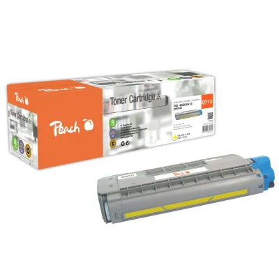 Peach O4650-76 Toner ye ersetzt OKI 46507613 für z.B. OKI C 712 DN, OKI C 712 N, OKI C 712 (wiederaufbereitet)