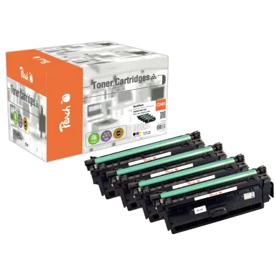 Peach PEACH H040 4 Toner (bk, c/m/y) ersetzt Canon CRG-040, 0460C002, 0458C002, 0456C002, 0454C002 für z.B. Canon ISensys LBP -710 Cx, Canon LBP -710 (wiederaufbereitet)