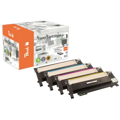Peach S4092  4 Toner (bk, c/m/y) ersetzt Samsung CLT-P4092C/ELS, SU392A für z.B. Samsung CLP -310, Samsung CLP -310 N, Samsung CLP -315 (wiederaufbereitet)