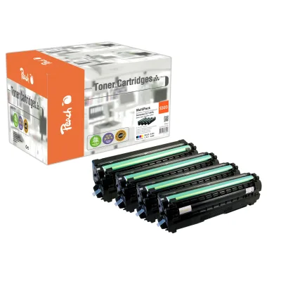 Peach S503  4 Toner (bk, c/m/y) ersetzt Samsung CLT-503L für z.B. Samsung ProXpress C 3000, Samsung ProXpress C 3010 ND (wiederaufbereitet)