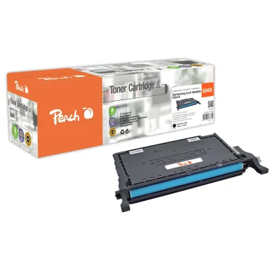 Peach S660  Toner XL bk ersetzt Samsung CLP-K660B/ELS, ST906A für z.B. Samsung CLP -607 N, Samsung CLP -610 ND, Samsung CLP -610 (wiederaufbereitet)