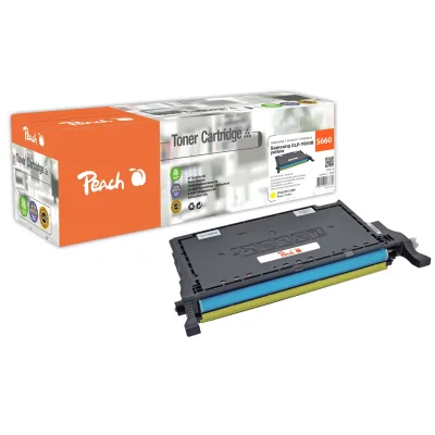 Peach S660  Toner XL ye ersetzt Samsung CLP-Y660B/ELS, ST959A für z.B. Samsung CLP -607 N, Samsung CLP -610 ND, Samsung CLP -610 (wiederaufbereitet)