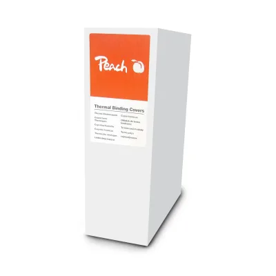 Peach Thermobindemappe weiss für je 120 Blätter A4, 80 Stk
