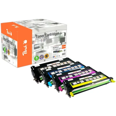 Peach X013  4 Toner (bk, c/m/y) ersetzt Xerox 106R01392-5 für z.B. Xerox Phaser 6280, Xerox Phaser 6280 DN, Xerox Phaser 6280 DNM (wiederaufbereitet)