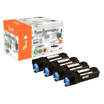 Peach X0159/0160 4 Toner (bk, c/m/y) ersetzt Xerox 106R01594-7 für z.B. Xerox Phaser 6500 DN, Xerox Phaser 6500 N, Xerox WC 6505 DN (wiederaufbereitet)