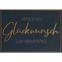 Perleberg Faltkarte Lifestyle Geburtstagskarte Herzlichen Glückwunsch zum Geburtstag