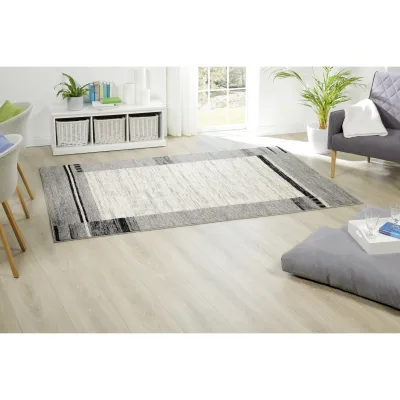 Peyer Syntex 1 Teppich Cleo Bordüre Fb.silbergrau 160/230 cm