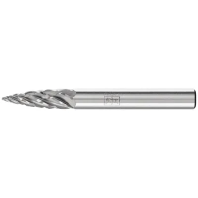 PFERD TOOLS Hartmetall Hochleistungsfrässtift STEEL Spitzbogen SPG Ø 06x18 mm Schaft-Ø 6 mm für Stahl