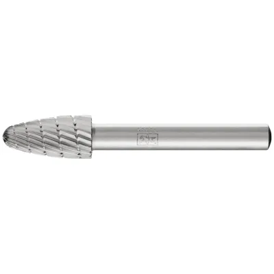 PFERD TOOLS HSS Frässtift Baumform H Ø 10x20mm Schaft-Ø 6 mm Z 3 universal mittel fein Spanbrecher
