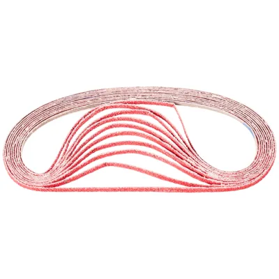 PFERD TOOLS Keramikkorn Schleifband BA 6x610mm CO-COOL40 für Edelstahl-Schliff mit Bandschleifer (100)