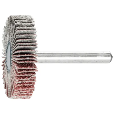 PFERD TOOLS Korund Fächerschleifer F Ø 40x10mm Schaft-Ø 6 mm A60 für Feinschliff und Finish