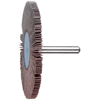 PFERD TOOLS Korund Fächerschleifer F Ø 80x5 mm Schaft-Ø 6 mm A150 für Feinschliff und Finish