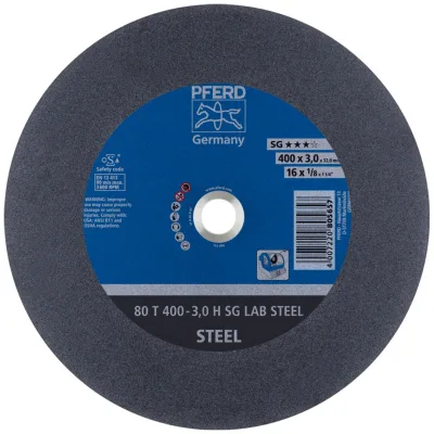 PFERD TOOLS Labortrennscheibe T 400x3,0x32 mm Leistungslinie SG LAB STEEL für Stahl