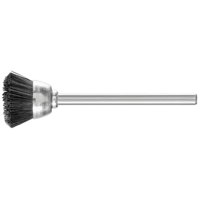 PFERD TOOLS Miniatur- Topfbürste TBU Ø18 mm Schaft-Ø3 mm schwarze Schweineborste