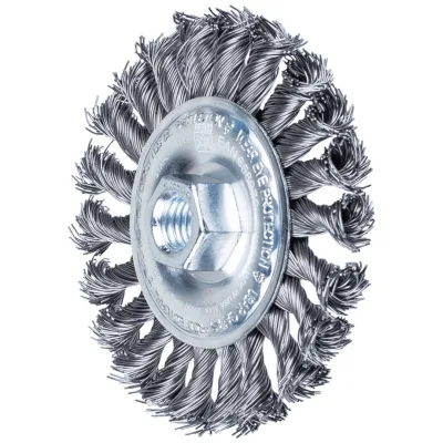PFERD TOOLS Rundbürste gezopft RBG Ø 100x12 mm M14 Stahl-Draht-Ø 0,50mm Winkelschleifer