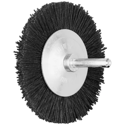 PFERD TOOLS Rundbürste ungezopft RBU Ø 80x8 mm Schaft-Ø 6 mm Keramik-Filament-Ø 0,55 mm Korn 120
