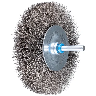 PFERD TOOLS Rundbürste ungezopft RBU Ø100x20mm Schaft-Ø6 mm Edelstahl-Draht-Ø0,30