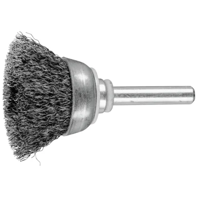 PFERD TOOLS Topfbürste ungezopft TBU Ø30mm Schaft-Ø6 mm Stahl-Draht-Ø0,20