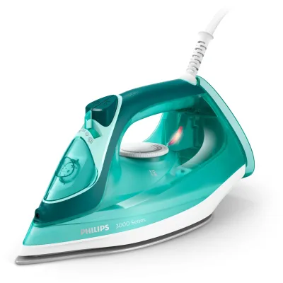 Philips DST3030/70 Dampfbügeleisen (40 g/min Dauerdampf, 180 g Dampfstoß, 300 ml Wasserbehälter, Keramikbügelsohle, Tropfstopp-System, Vertikaldampffunktion)