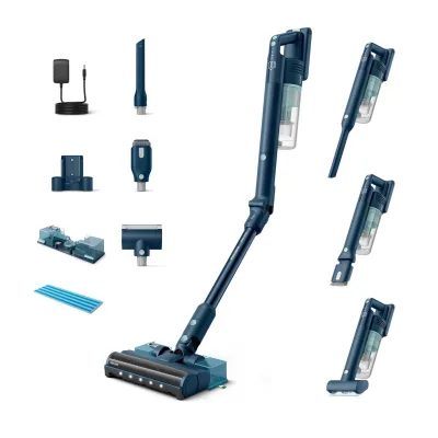 Philips XC5244/10 Flex-it 5000 Series Akku Staubsauger (60 Minuten Laufzeit, LED-Düse, Hartböden & Teppich, Aquamodul, Fugendüse, 2-in-1 Kombinationsdüse, MiniTurbo Bürste   Salbeiblau)