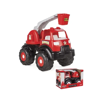 Pilsan Spielzeug Feuerwehr LKW 06519, ausziehbare Feuerleiter 44 x 30 x 26 cm