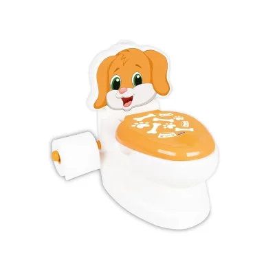 Pilsan Töpfchen Doggy 07562 Toilettenpapierhalter, Musik, Licht, Behälter braun