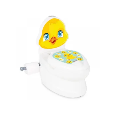 Pilsan Töpfchen Küken 07564 Toilettenpapierhalter, Musik, Licht, Behälter gelb