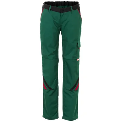 Planam Bundhose Highline Damen Gr. 54 grün/schwarz/rot