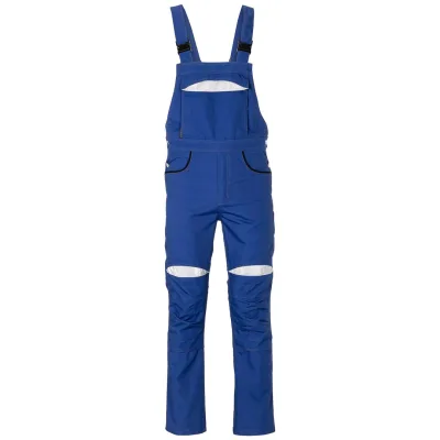 Planam Latzhose DuraWork Gr. 52 kornblau/schwarz