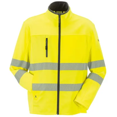 Planam Norit Warnschutz Herren Pure Softshelljacke Gr. 54 gelb