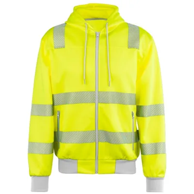 Planam Norit Warnschutz Hoody Gr. L gelb/zink