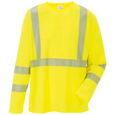 Planam Norit Warnschutz T-Shirt langarm Gr. M gelb