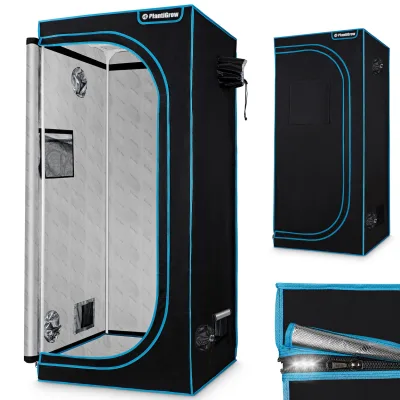 PlantiGrow - Growbox – Indoor Gewächshaus, Anzuchtzelt, Zuchtzelt, Anbauzelt - 100x100x200