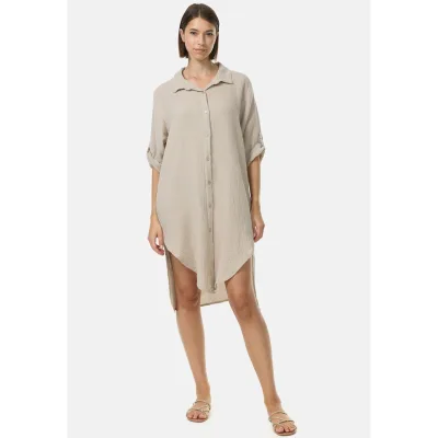 PM SELECTED Damen Lange Tunika Musselin Hemdbluse in Einheitsgröße PM50